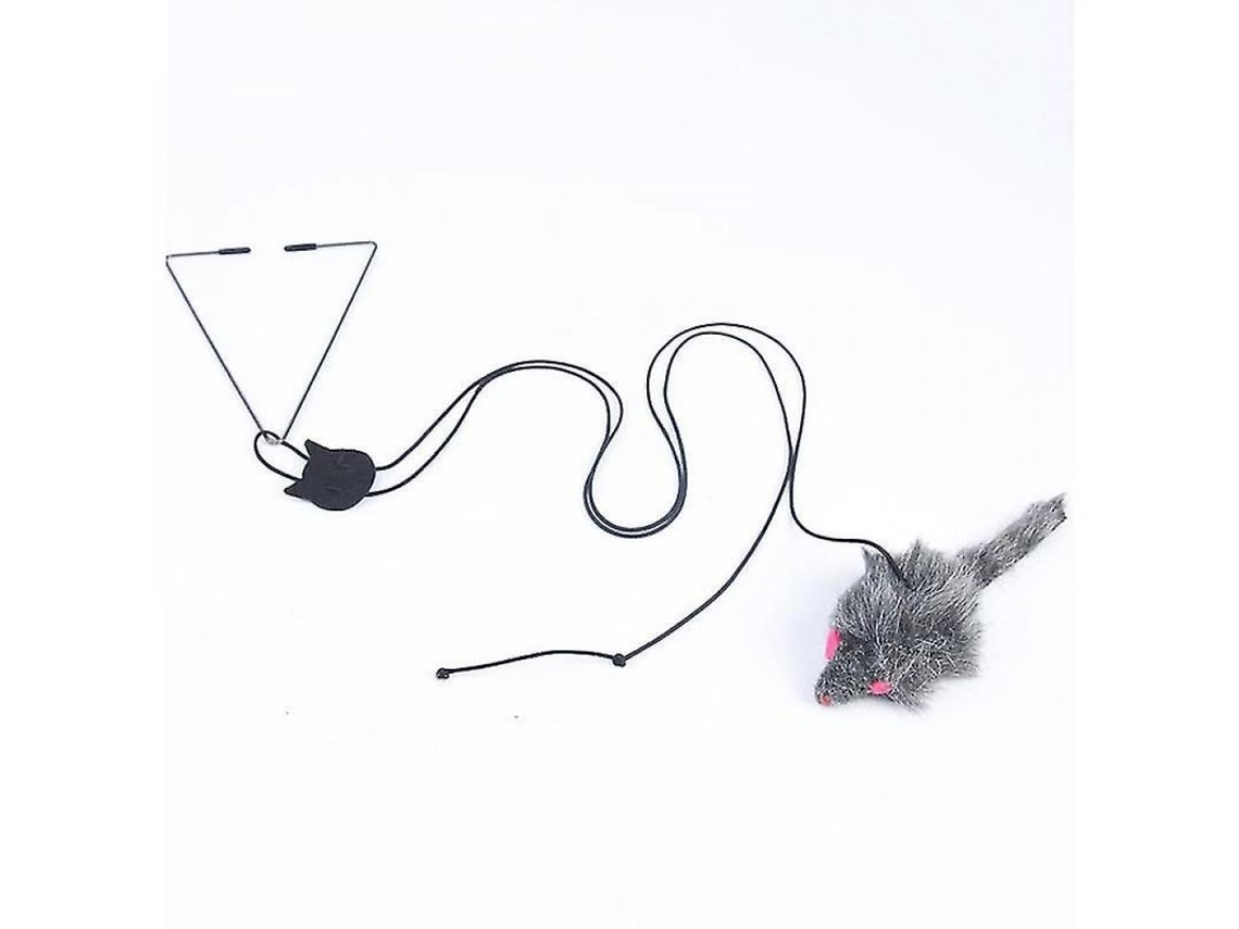2026-4973-juguete Interactivo Para Gatos: Mosca Saltarina, Rope De Rasqueo, Palo Retráctil Y Ejercicio Colgado En Puerta