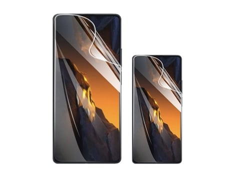 Conjunto de Protectores de Pantalla Full Cover Frente para Xiaomi Xiaomi Poco F6 Pro PHONECARE Hidrogel Transparente (2un)