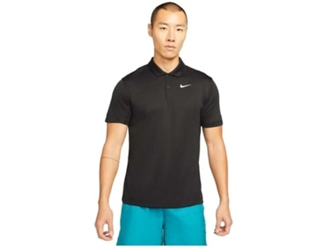 Polo de Hombre NIKE Corta Court Drifit Negro (L)