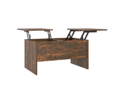 Maison Exclusive - Mesa De Centro Madera De Ingeniería Roble Ahumado 80x50x42,5 Cm