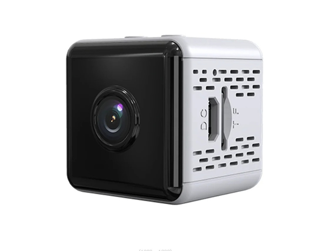 Minicámara inalámbrica para niñera con app profesional, wifi, HD 1080P, video HD, Bestvite (blanca)