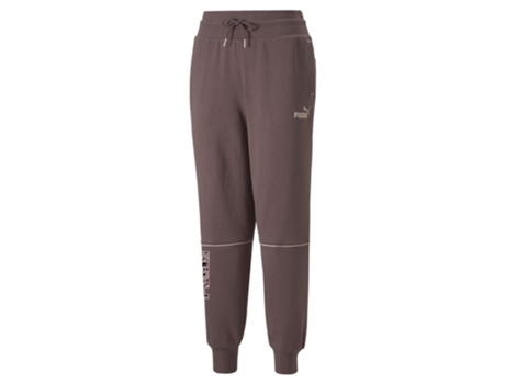 Calça PUMA Calça Power Safari High-waist Fl Cl Castanho,Cinzento M Mulher