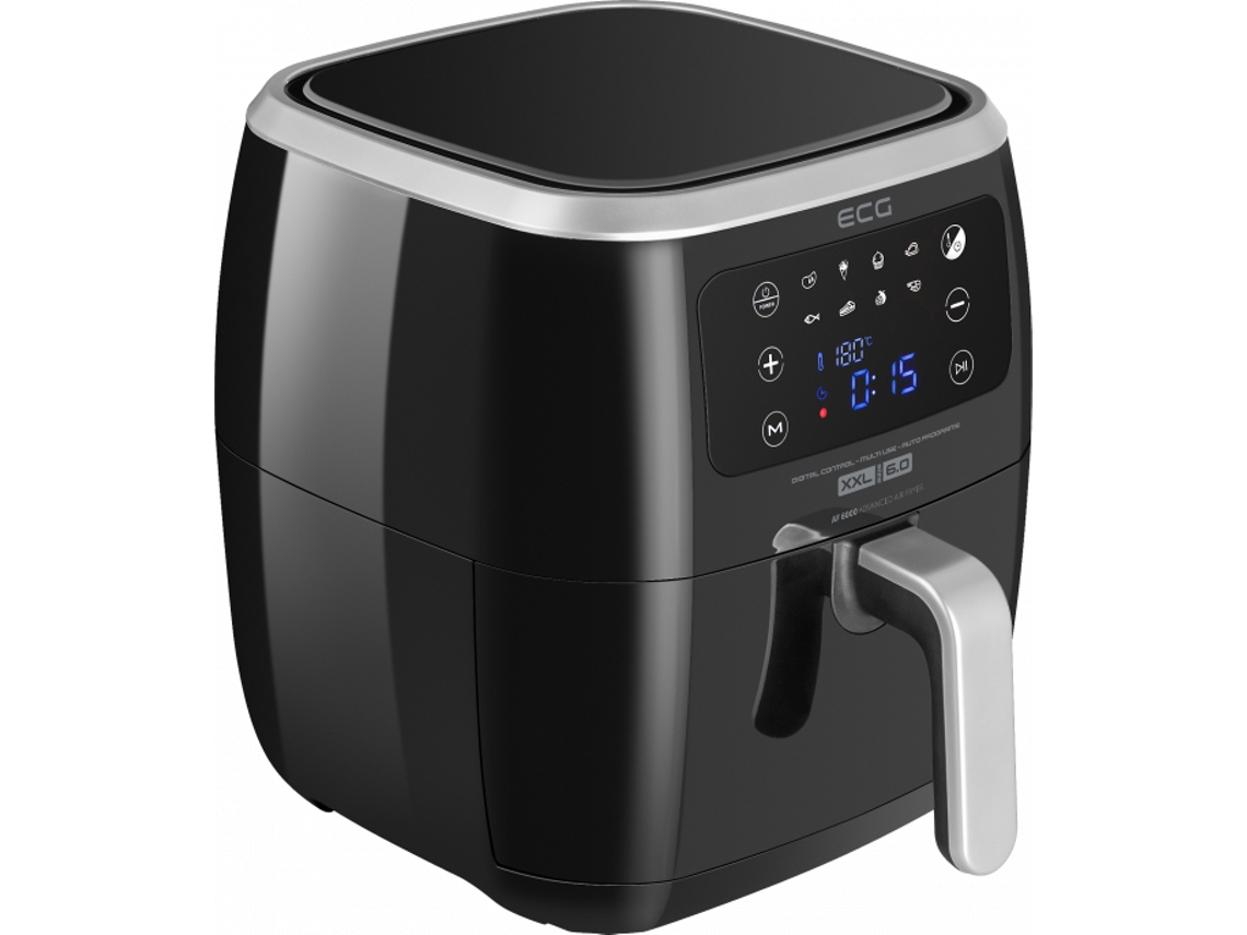 AF 6000 Individual 7 l Independente 1500 W Frigideira a ar quente Preto ECG