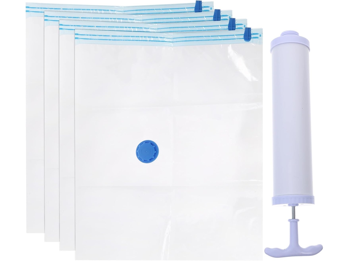 Juego Bolsas Almacenamiento Vacío Ahorrar Espacio Proteger Paquete 5 Unidades Pe Pa Bomba Manual Organizador