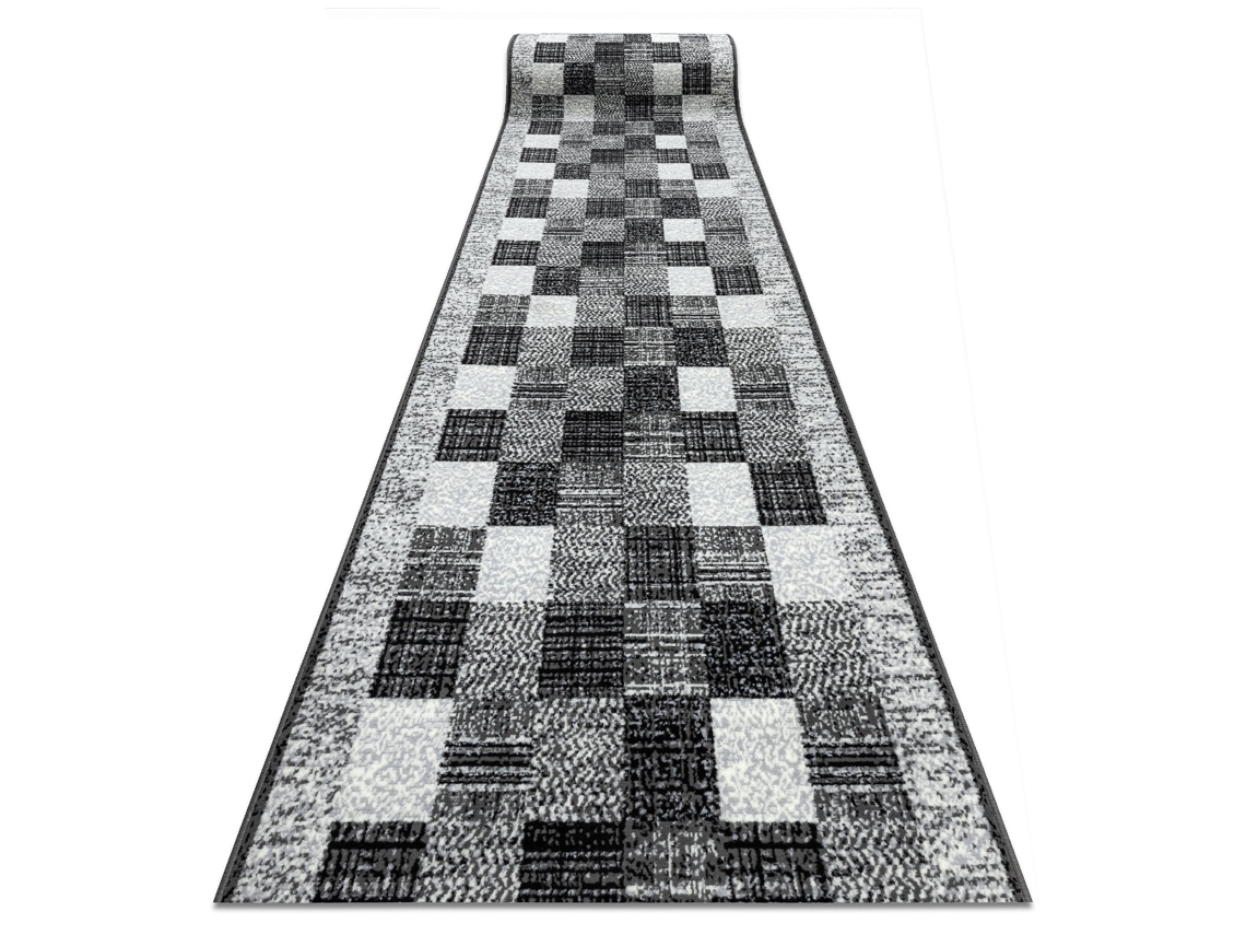 Alfombra de Pasillo Bcf Rafia Gris 70 cm
