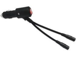 Cable Alargador De Cigarrillos De Coche A 2 X Dc 5,5 X 2,1 Mm Hembra Cable De Extensión Con Botón De Control Para