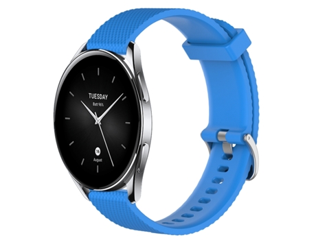 Correa de reloj inteligente para Xiaomi Watch S2 42 mm 22 mm Silicona con textura de diamante (Azul cielo)
