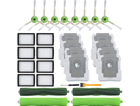 26 Piezas de repuesto para iRobot Roomba E5 E6 E7 i3(3150) i3+(3550) i4 i6+(6550) i7(7150) i7+(7550) i8 i8+ Robot aspirador Accesorios, 2 juegos de...
