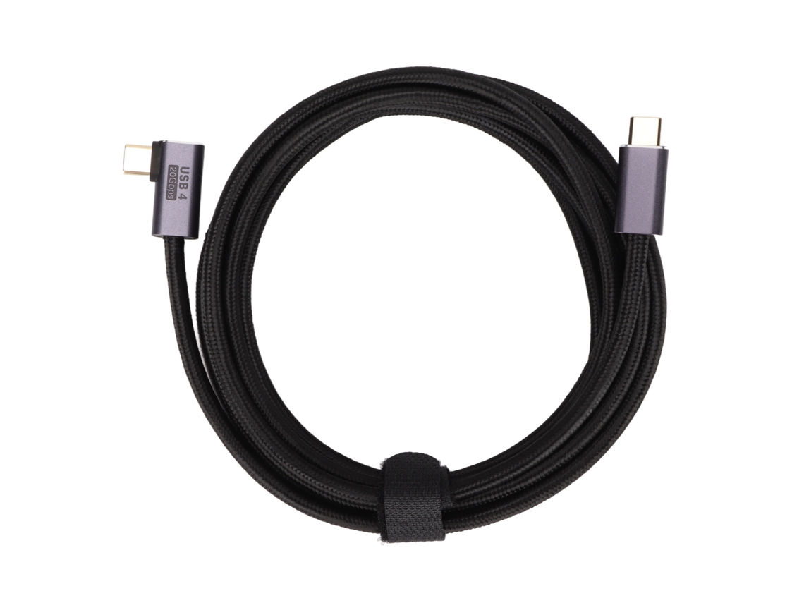 Cable De Datos En Codo Tipo C A Tipo C, Carga Rápida De 100 W, 8k, 300 Cm, Resistente A La Abrasión.