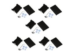 Lote De 5 Carcasas De Aluminio Con Ventilador De Refrigeración Metálico Para Raspberry Pi 3b/3b+.