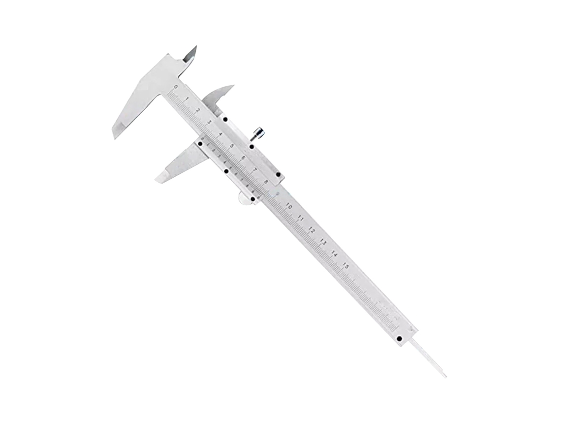 Calibrador Vernier De 0-150 Mm, Acero Al Carbono, Herramienta De Medición De Alta Precisión Para Reparaciones Y Carpintería.