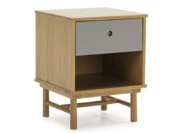 Mesita de Noche Magnus 1 cajón, Madera Maciza