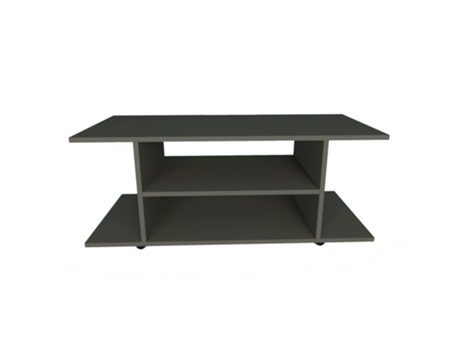 Mesa com Ruedas HENOR Madera (Negro - 120 x 40 x 52,5 cm)
