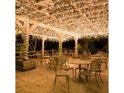Varal De Luzes Led (fairy Lights) De 100m Com 600 Leds, Iluminação Decorativa Para Carnavais, Áreas Externas, Casamentos, Jardins E Interiores