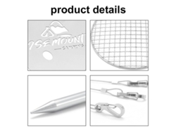 Brasero Portátil De Acero Inoxidable Para Camping, Barbacoa, Carbón, Leña, Accesorio De Cocina Al Aire Libre