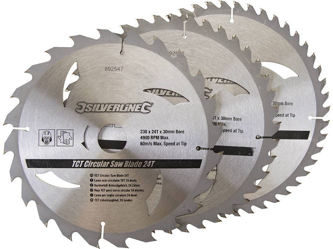 Conjunto de Discos para Sierra Circulares SILVERLINE 892547
