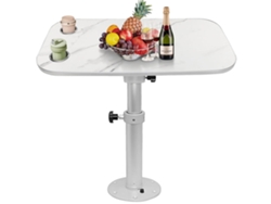 Mesa para barco, 86 x 45 cm, altura ajustable de 45 a 69 cm, capacidad de hasta 45 kg, uso versátil, fácil instalación OEM.