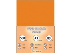 80Gr A3 Naranja 500 Hojas