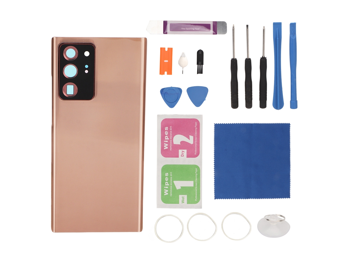 Cubierta Trasera De Cristal Impermeable Con Kit De Herramientas Para Samsung Galaxy Note 20 Ultra 5g N986 Gold