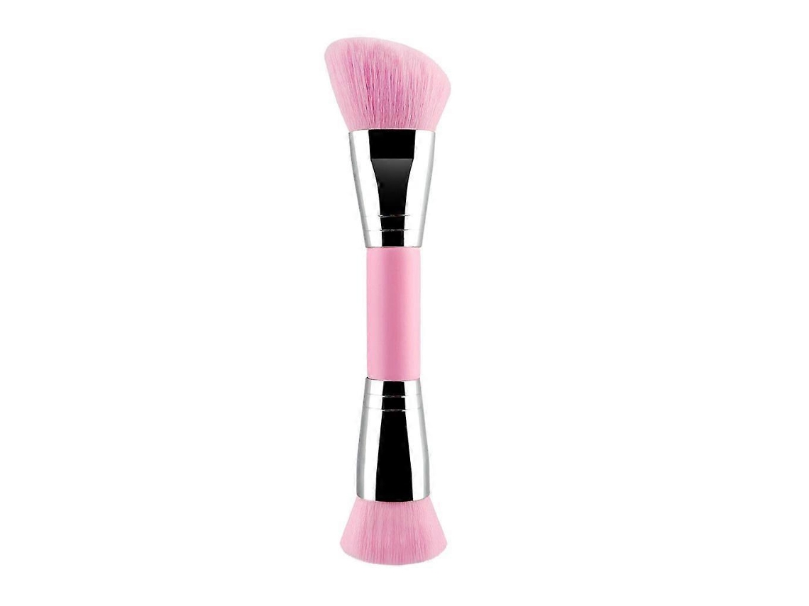 Brochas de maquillaje redondas y angulares, brochas sintéticas de doble punta. Rosewell
