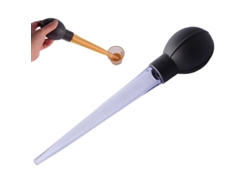 Pipeta medidora de plástico Rebe con escala para cocina y repostería, 28 ml.