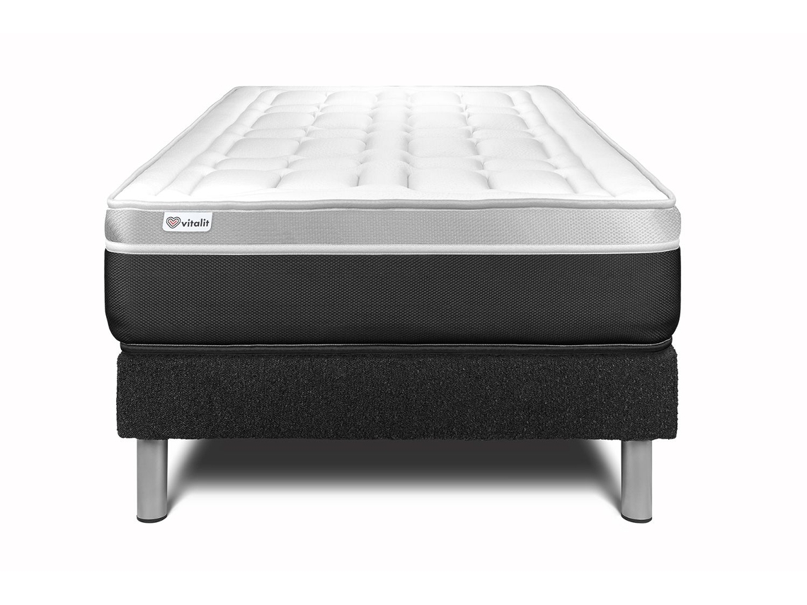 Canapé de Matrimonio Vital Soft Altura VITALIT Negro (90x200)