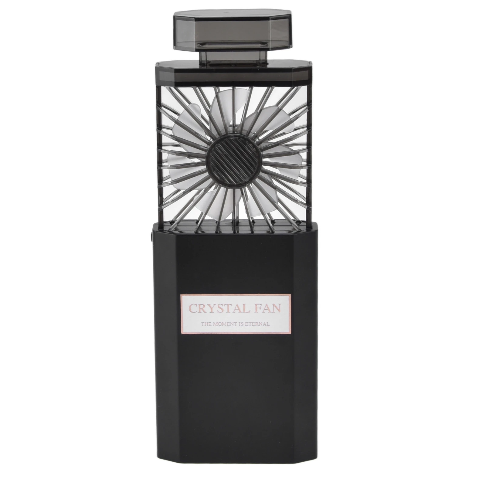 Ventilador De Mano (negro) Con 3 Velocidades, Recargable Por Usb, Batería De 1200 Mah.