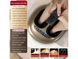 Masajeador De Pies Y Piernas Con Función De Calor, 5 Niveles De Intensidad, Temporizador Automático, Compacto, Recargable, Para Uso Diario