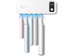 Esterilizador De Cepillos De Dientes Starwin, 5 Ranuras, Secado Con Ventilador, No Requiere Perforación, Recargable, Uv, Montaje En Pared, Para Uso Familiar.
