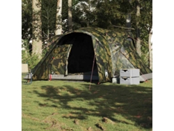 Tienda de campaña familiar tipo domo para 6 personas, impermeable, camuflaje.