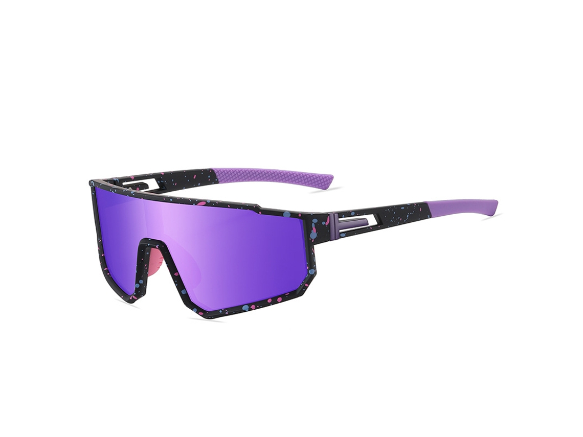 Gafas De Sol De Ciclismo Polarizadas Uv400 Gafas De Ciclismo De Bicicleta De Montaña Al Aire Libre Púrpura Gertiz