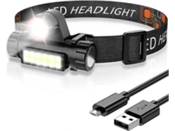Omni-lámpara Frontal Led Recargable Impermeable Ipx4 Con 4 Modos De Luz Y Zoom Para Camping Y Emergencias