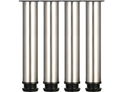 Actualización elegante para sus muebles, las patas de acero inoxidable ajustables añaden estabilidad y estilo.