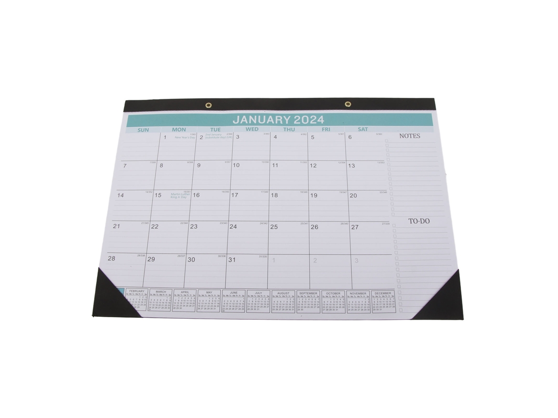 Calendario 2024.01-2025.06 Con Cuenta Regresiva De 365 Días, Para Pared/escritorio, Creativo, Oficina, Pvc Impermeable, Fácil De Rasgar.