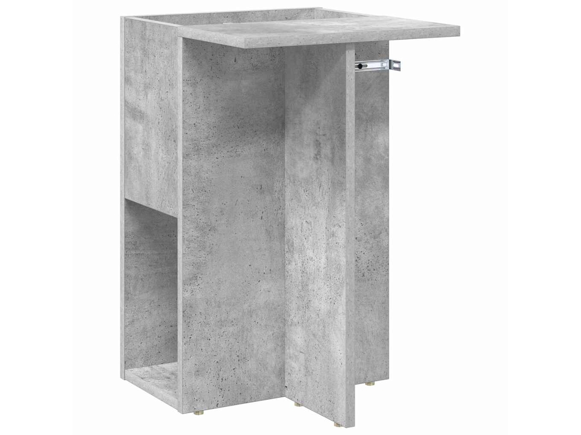 Maison Exclusive - Mesa Auxiliar Gris Concreto 35 X 40 X 55 Cm