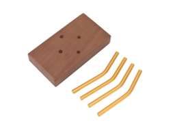 Soporte de madera estable para filtros de café y papel de filtro.