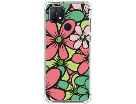 Carcasa Oppo A15 TUMUNDOSMARTPHONE Dibujos Antigolpes Flores 02 Multicolor