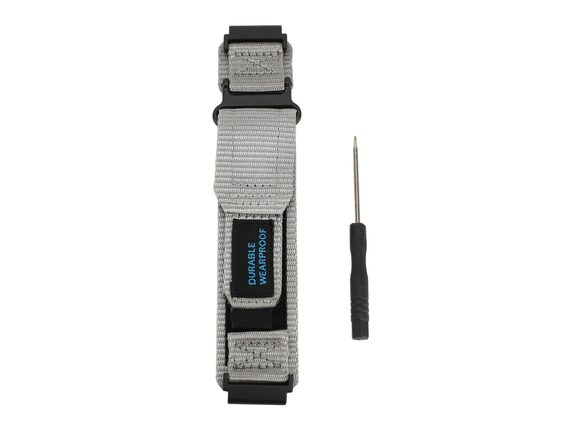 Pulsera De Nailon Para Huami T Rex Ultra Con Velcro, Transpirable, De Repuesto, Color Gris.