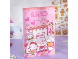 Libro de pegatinas de papel washi con 50 hojas, ideal para diarios de arte, decoraciones conmemorativas y pizarras blancas. Mdug (estilo D)