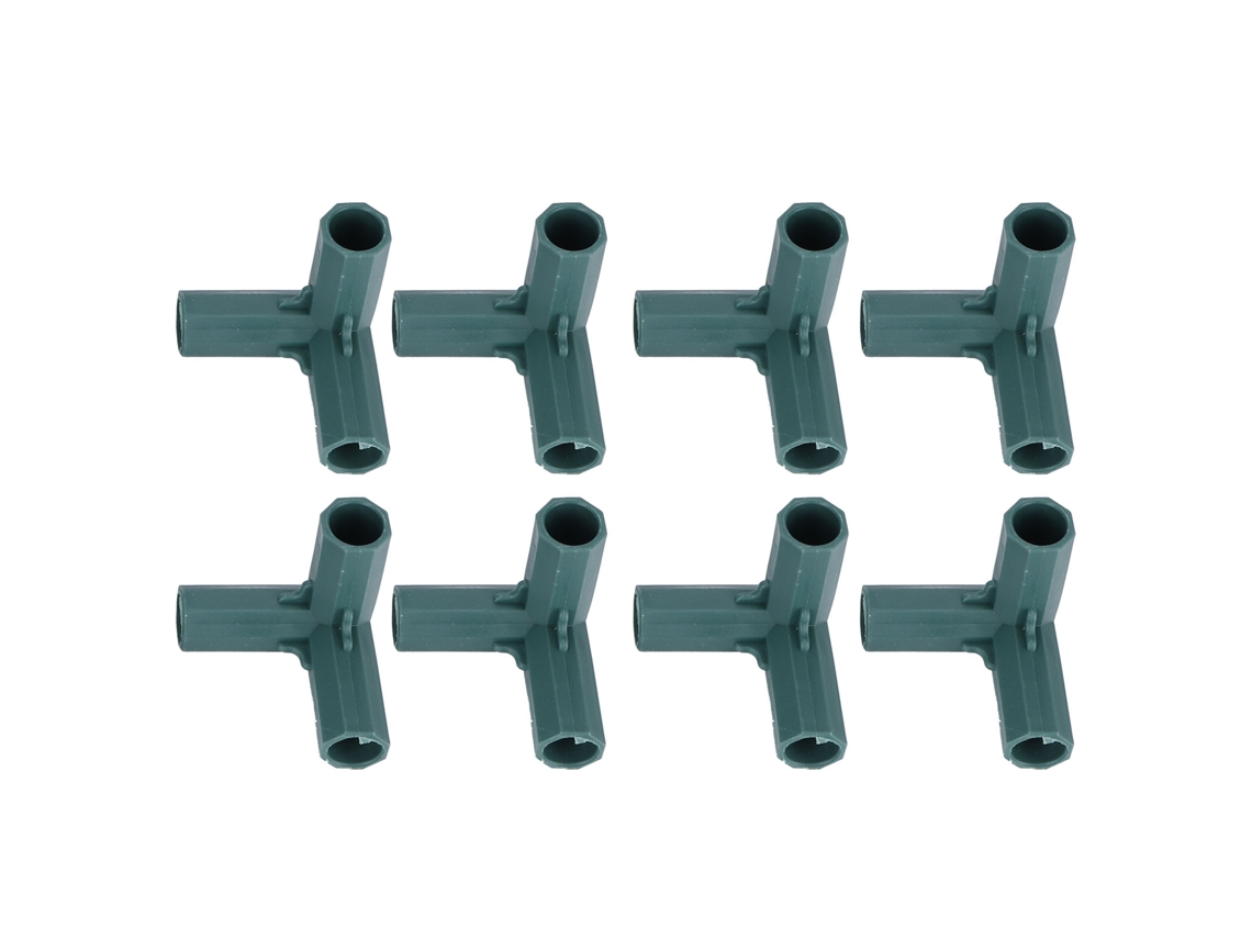 8 Conectores Trifásicos Para Soporte De Plantas, Unión De Estacas Trepadoras, Accesorio De Jardín.