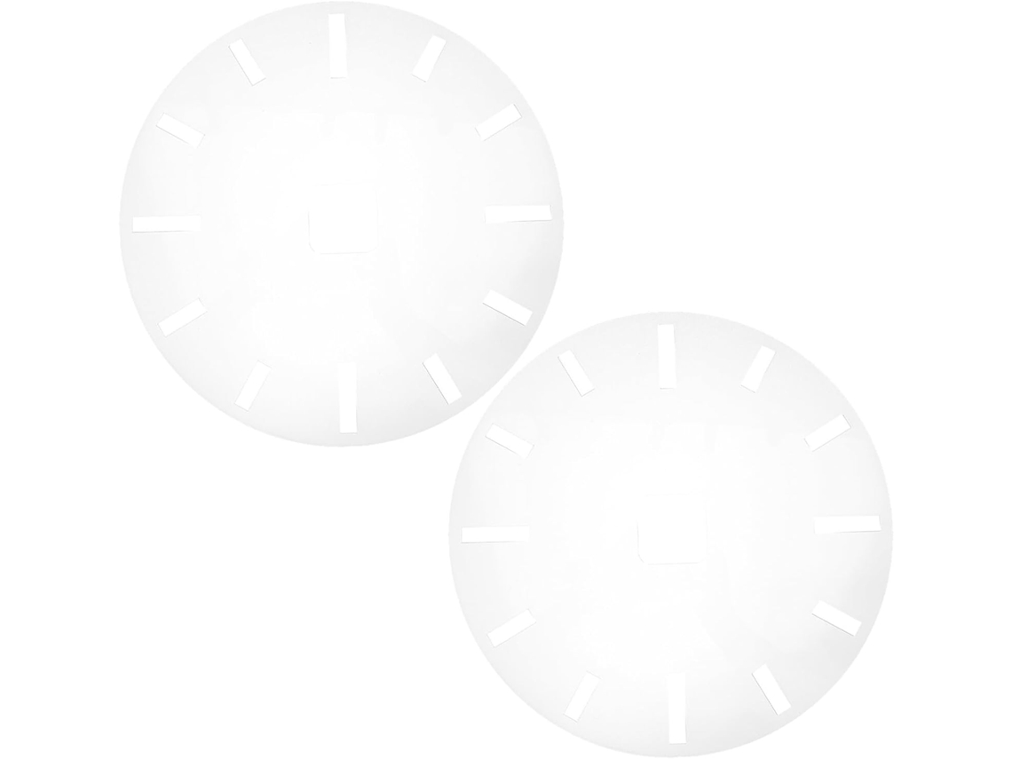Plantillas de reloj Amosfun en acrílico transparente para fresadora, con esferas.
