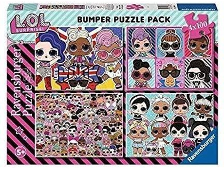 Puzzle RAVENSBURGUER Puzzle Lol 4X100 (4 x 100 Piezas)