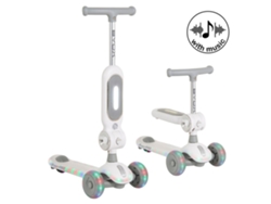 Byox Streetpro 2 em 1 Scooter com Assento, Luzes e Música Grey MONI