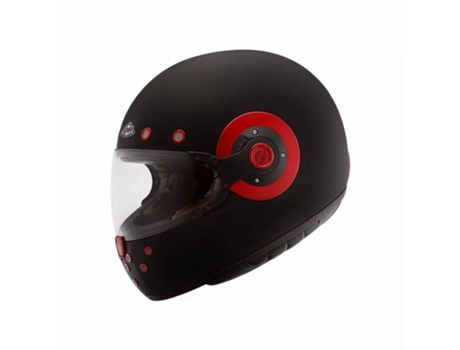 Casco de Moto SMK integral retro (Rojo - XL)