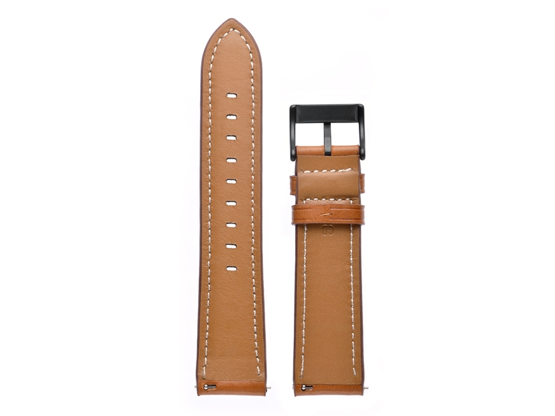 Correa de reloj inteligente para Samsung Galaxy Watch 3 41 mm Correa de cuero (marrón)