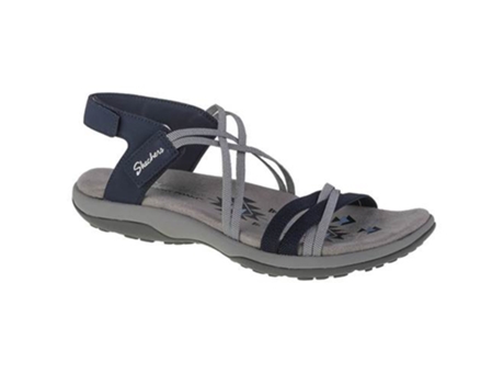 Zapatillas Deportivas SKECHERS Reggae Slim Takes Two (Azul Mariño - Tejido, Material Sintético - 38)