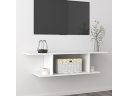 Mueble de TV de pared 103x30x26,5 cm blanco S