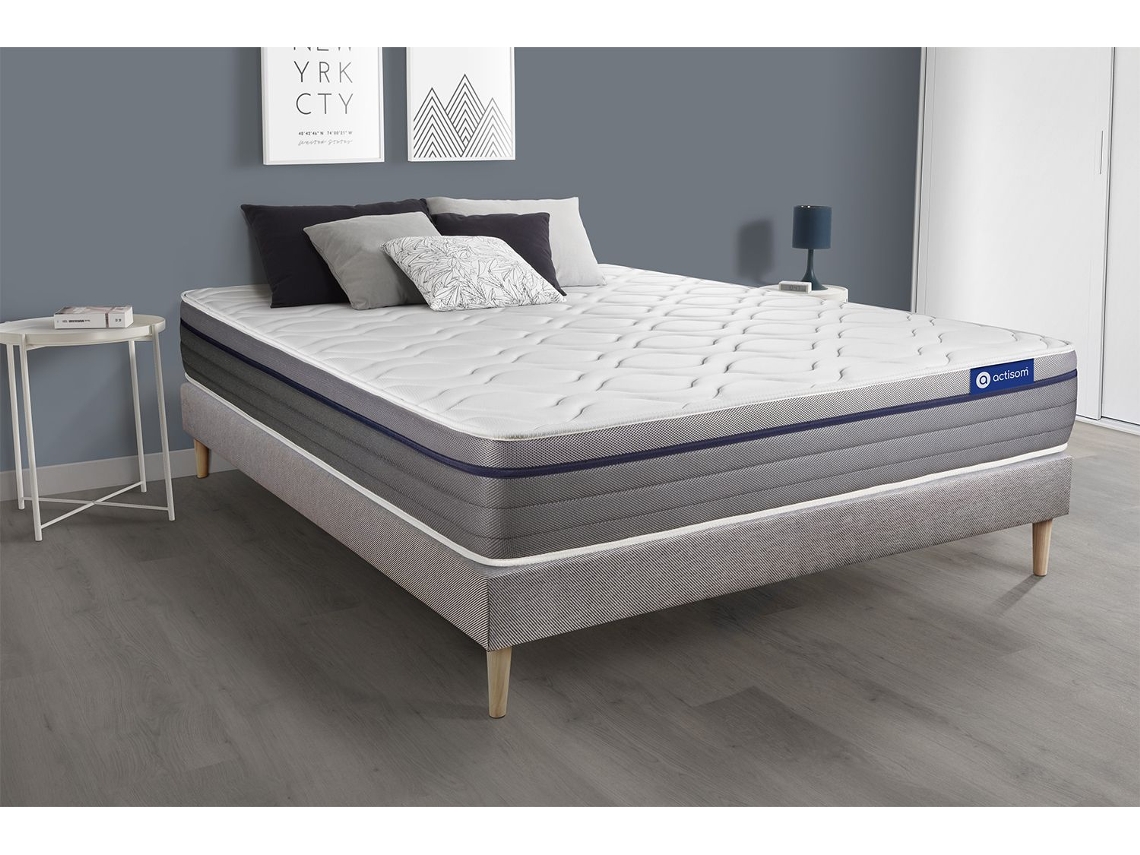 Canapé de Matrimonio Actiflex Zen Zonas ACTISOM Espuma con memoria Gris (140x200)