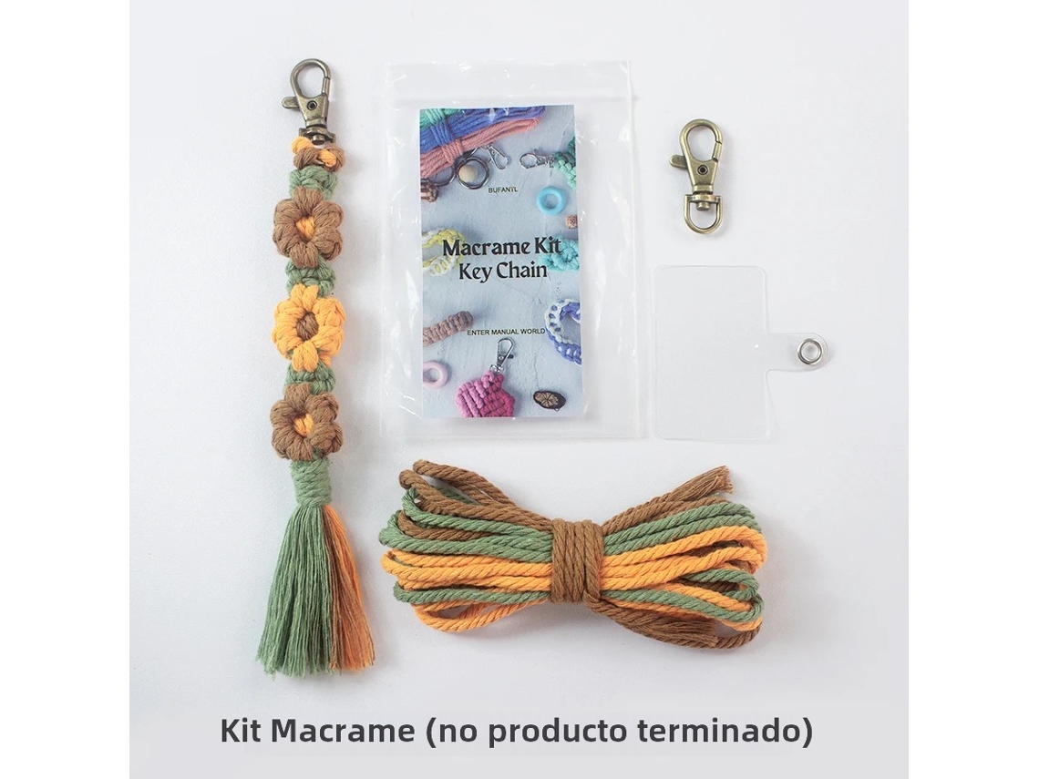 Juego De Llaveros De Margaritas Hechos A Mano, Con Tutorial Para Principiantes, Llavero Con Borla De Margaritas Diy Con Cordón Colgante