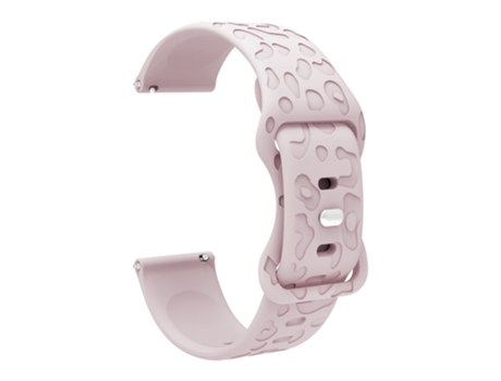 Pulseira de relógio de silicone de 20 mm para Samsung Galaxy Watch 6, Amazfit GTS 3, Ticwatch Rosado